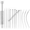 Taper Insertion Pin Tool Internal Thread Piercing For Tragus Lip Nose Piercing Stretching Tool Jeweler's Pick Up Tool
