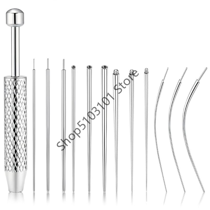Taper Insertion Pin Tool Internal Thread Piercing For Tragus Lip Nose Piercing Stretching Tool Jeweler's Pick Up Tool