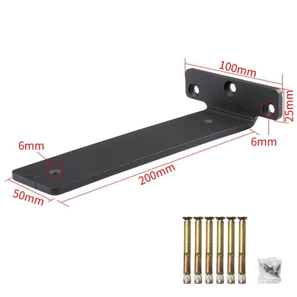 4-8 Inch Concealed Shelf Bracket White Black Steel Shelf Wall Mount Bracket Home And Kitchen DIY Furniture Hardware