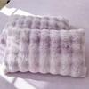 2 Pcs Plush Fur Pillow Case 48x74 Cm Soft Warm Fluffy Double Sided Pillow Cover Decorative Pillow Sham for Beds Home Decorations