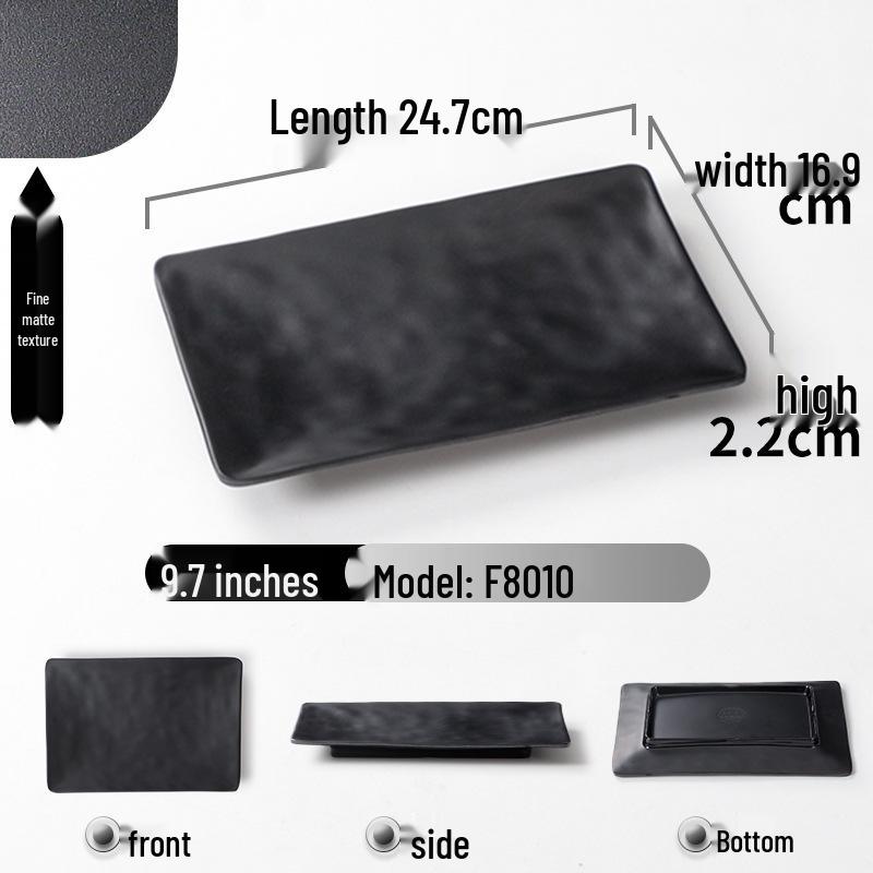A5 Melamine Rectangular BBQ & Hot Pot Side Dish Plate