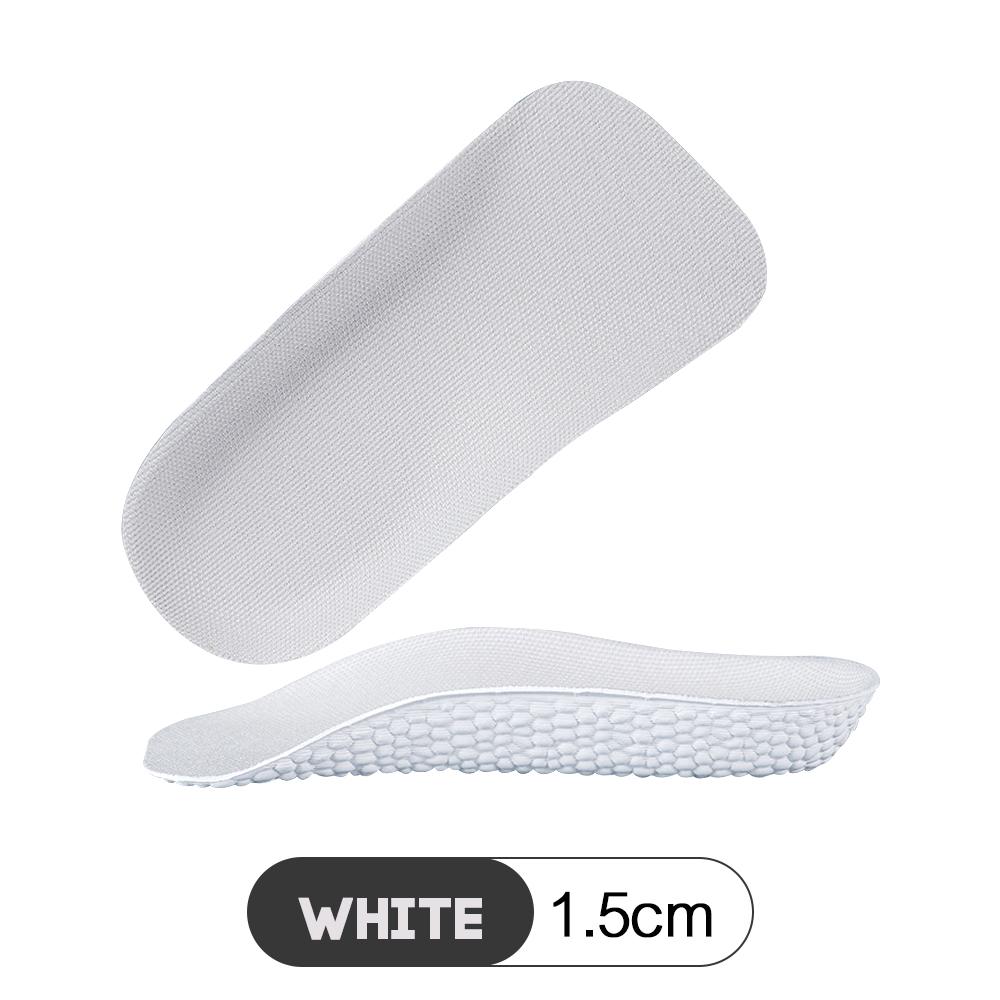 1.5-3.5CM Invisible Height Increasing Insole Orthopedic Arch Support Insole Soft Elastic Light Weight for Men Women Shoes Pads