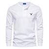 Gant Høst Ny Brodert Herre Casual Europeisk Rund Hals Langermet T-skjorte Herre Slim Fit Sports Basis Skjorte Topp