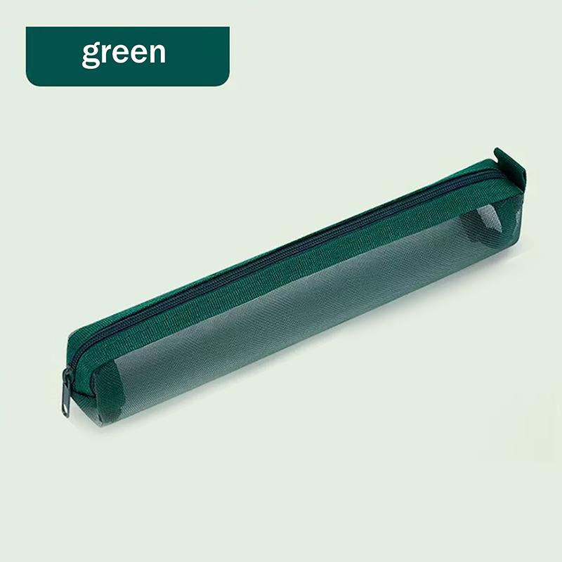 Mesh Travel Cosmetic Storage Bag Toiletries Clear Wash Bag Brush Storage Bag Multi-Functional Square Stationery Pencil Pouch