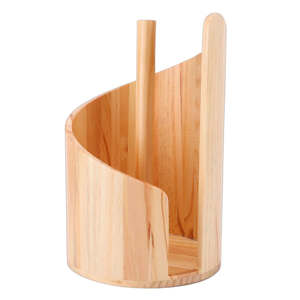 Mountain Paper Towel Holder Wooden Countertop Freestanding Paper Towel Roll Holder Stand for Kitchen Bathroom