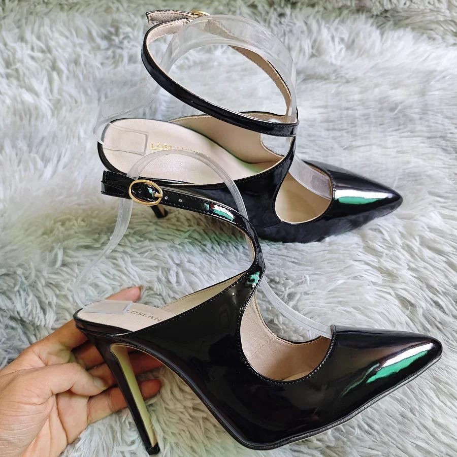 Women Sandals Stilettos Sexy Hollow Pumps 11cm Pointed Toe High Heels Nighclub Party Dress Wedding Jazz Dance Shoes Large Size