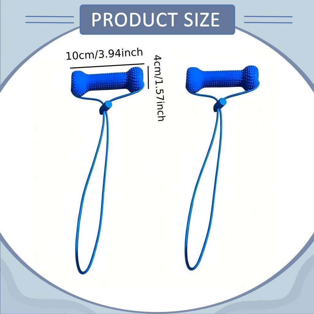 2Pcs Clean Mouth Prop Dog Toys Bite Resistant for Medium and Large Dogs Portable Canine