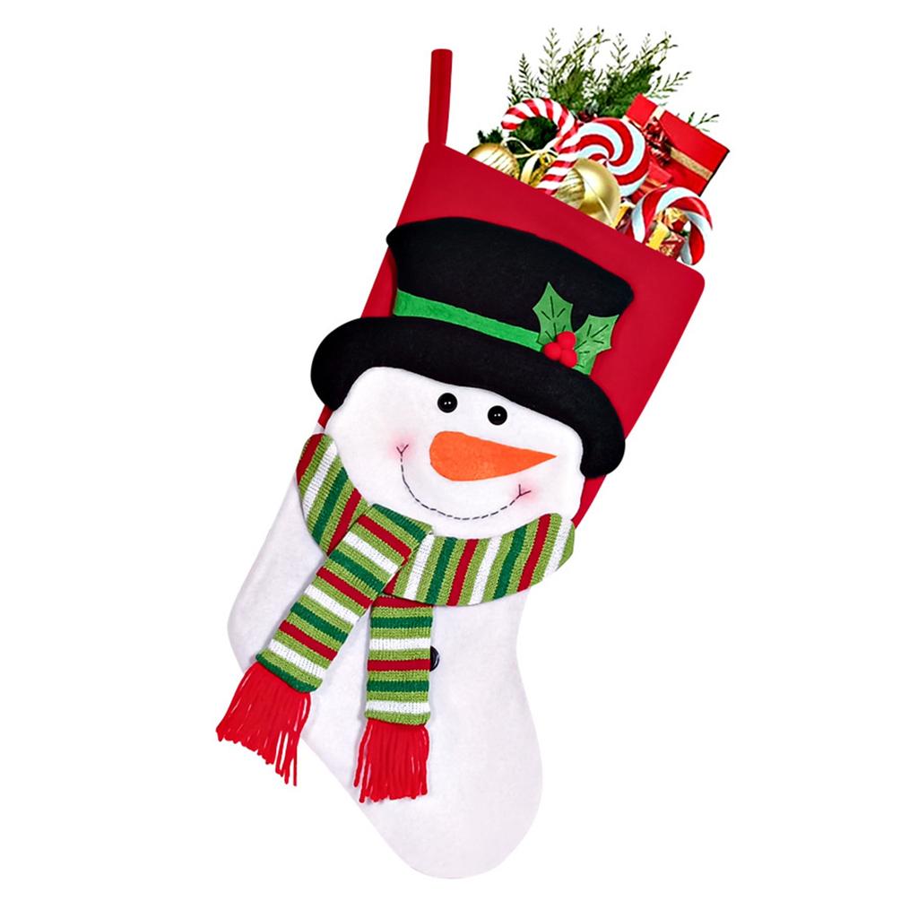 Christmas House Christmas Figure Stockings Christmas Stockings Old Man Snowman Christmas Costume Tree Ornament Pendant Gift Bag