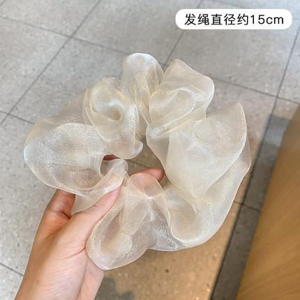 Large Mesh Hair Ring Women's Korean Style Simple Fashion Scrunchie Hair Accessories