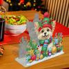 Double Sided Xmas Theme Diamond Painting Desktop Napkin Holder Acrylic Ornament Diamond Painting Desktop Napkin Rack Decoration