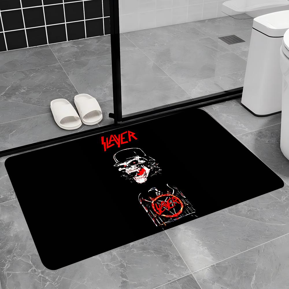 S-Slayer Heavy Metal Band Music Bath Mat Nordic Style Home Doormat Bathroom-Toilet Mats Bedroom Welcome Doormat