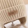 Cotton Baby Bear Hat Ribbed Knit Kids Knitted Cap New Toddler Winter Hat  Toddlers