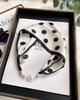 Magnetic Buckle Silk Scarf Headband Internet Celebrity New Magnetic Buckle Bracelet Small Long Women's Summer Casual Necklace Diamond Neck Band
