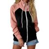 Women's Casual Loose Color Fleece Sweatshirt Top Jacket