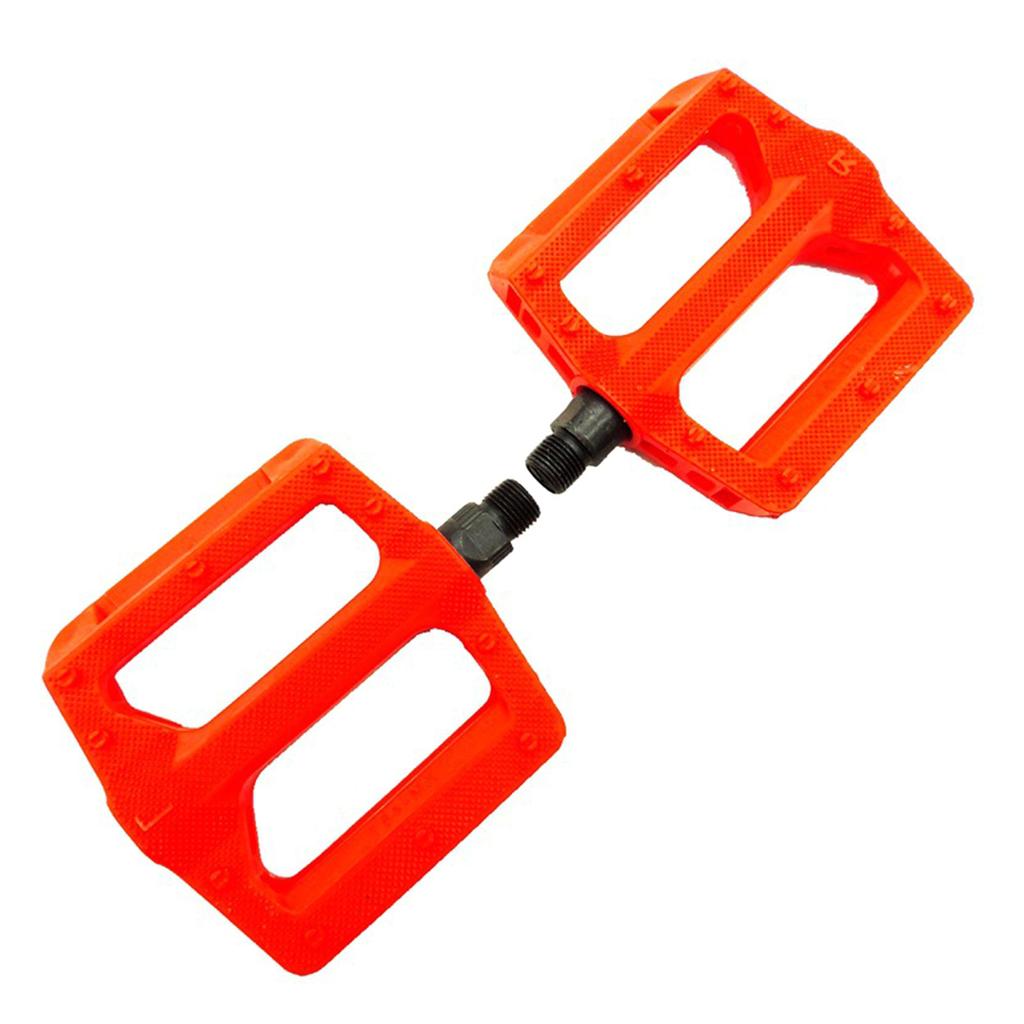 Plastic Mountain Bicycles Pedals Light Weight Hollow Nonslip Bicycles Pedals Replacement Wide Thick Cycling Pedals