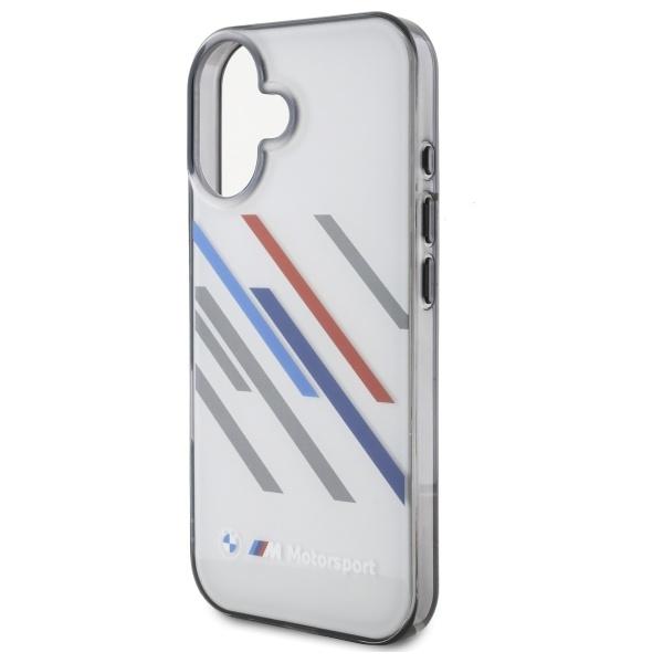 BMW Bmhcp16S23Htrag Iphone 16 6.1       Szary/Grey Hardcase Motorsport Iml Random Stripes
