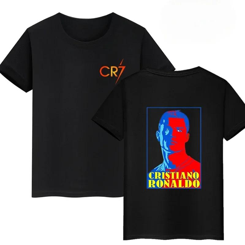 New Arrival Mens Clothes Tee Shirt Homme Graphic T-Shirts Men Tshirt for Men Ropa Hombre Ronaldo Double-sided Print 71071