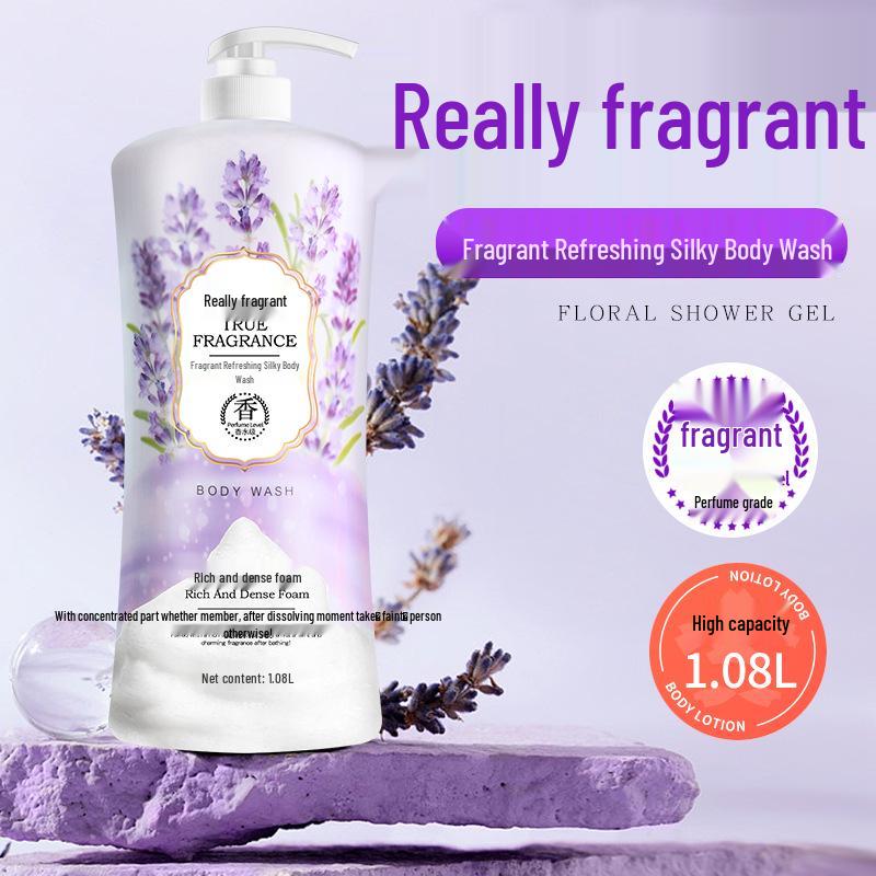 Lavender Foaming Body Wash, Family Size - Moisturizing & Hydrating with Long-Lasting Fragrance, All-Purpose Bath, Large Bottle