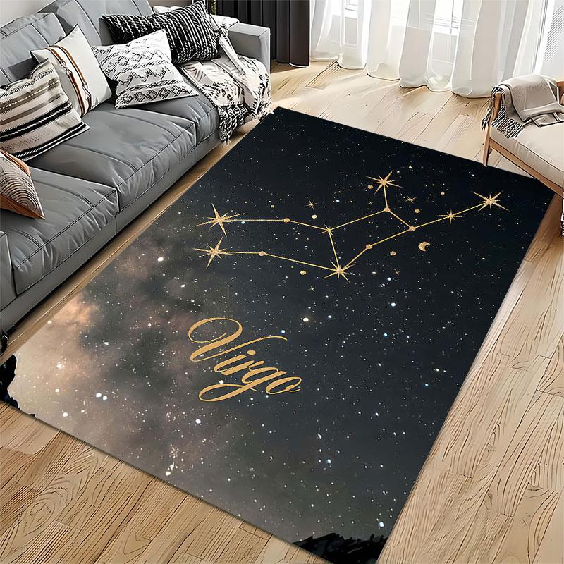 Virgo Constellation Starry Theme Suitable As a Non-slip Mat for the Living Room or Bedroom Sofa