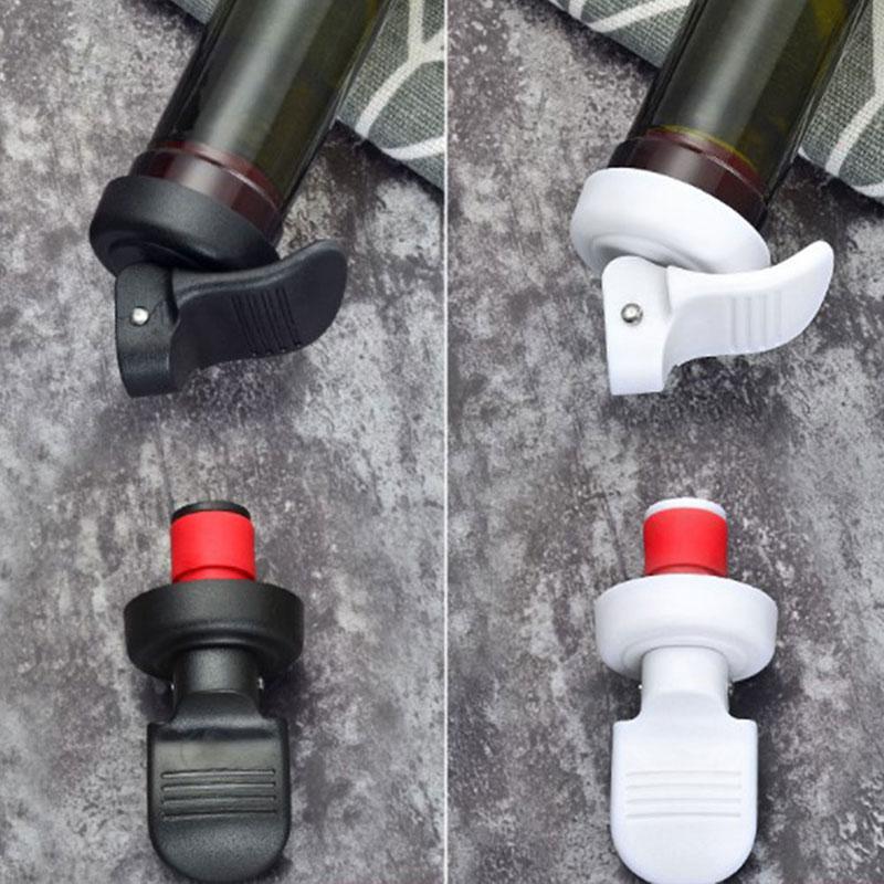Plastic Wine Bottle Stopper Vacuum Sealed Saver Preserver Retain Freshness Tools