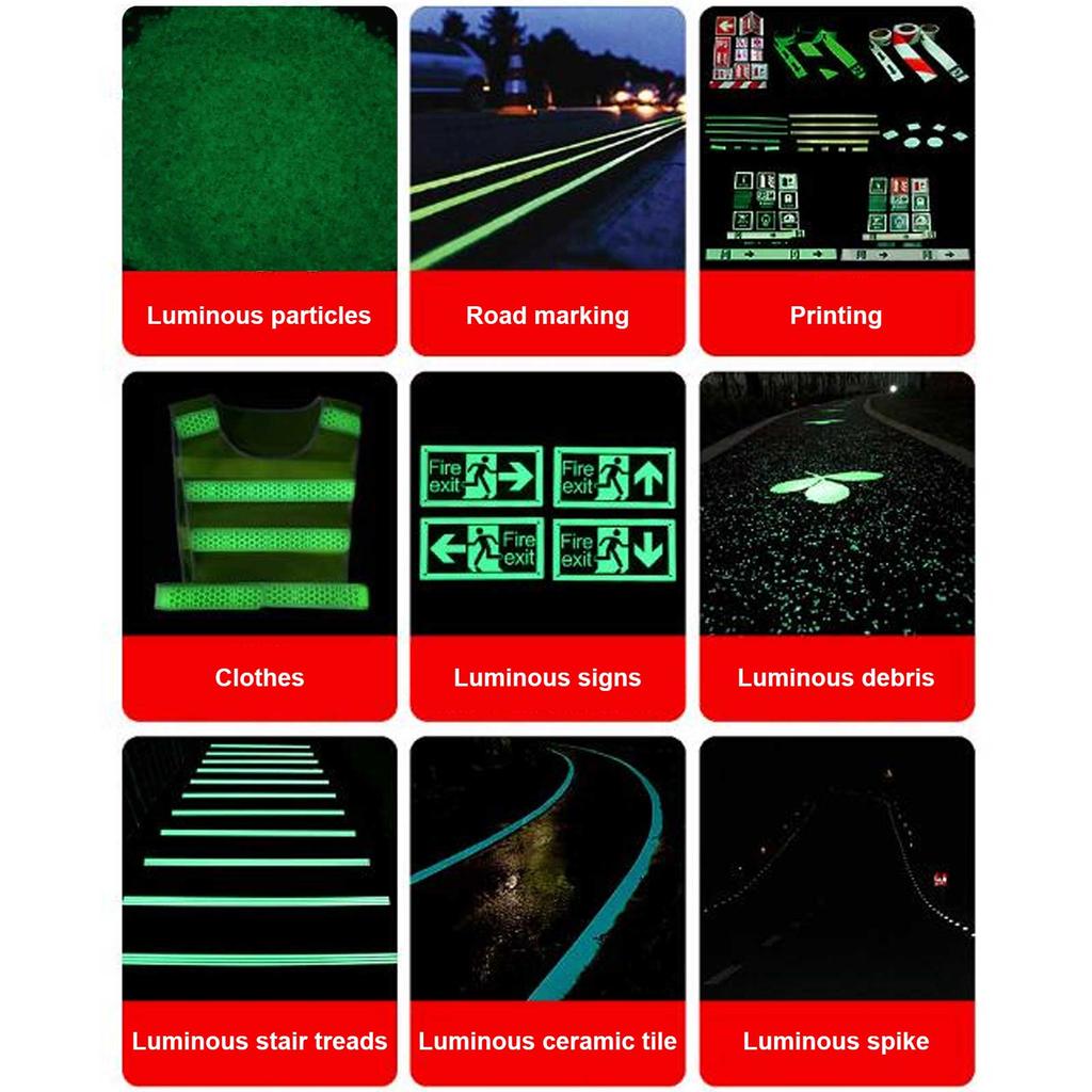 100g Fluorescent Sand Luminous Particles for   Nail Art  Ing Bottle Road Marking