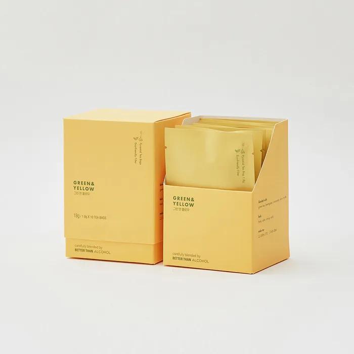 Green and Yellow (Green Tea/Chamomile Blended Tea) 1. Mint