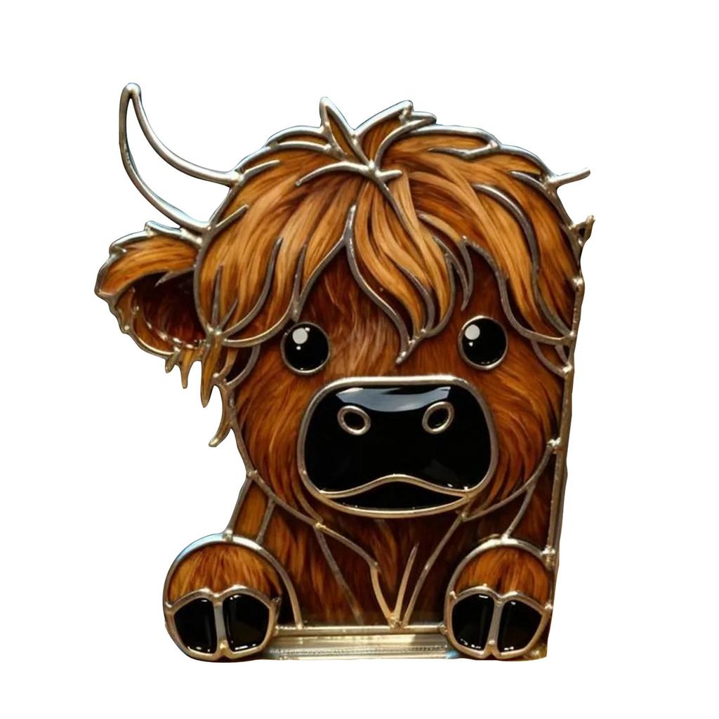 Kuh Fenster Eckdekoration, 3 Guckende Kuh Fensterornamente, Einfach zu installierende Weihnachts-Kuhdekorationen, Bauernhoftier Weihnachtsdekorationen, Geeignet