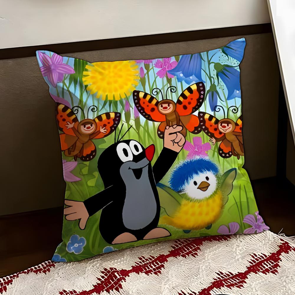 TThe Little MoleS Cushion Cover Reversible Soft Durable Pillow Cover Home  Car MultiScene Use for Daily Comfort
