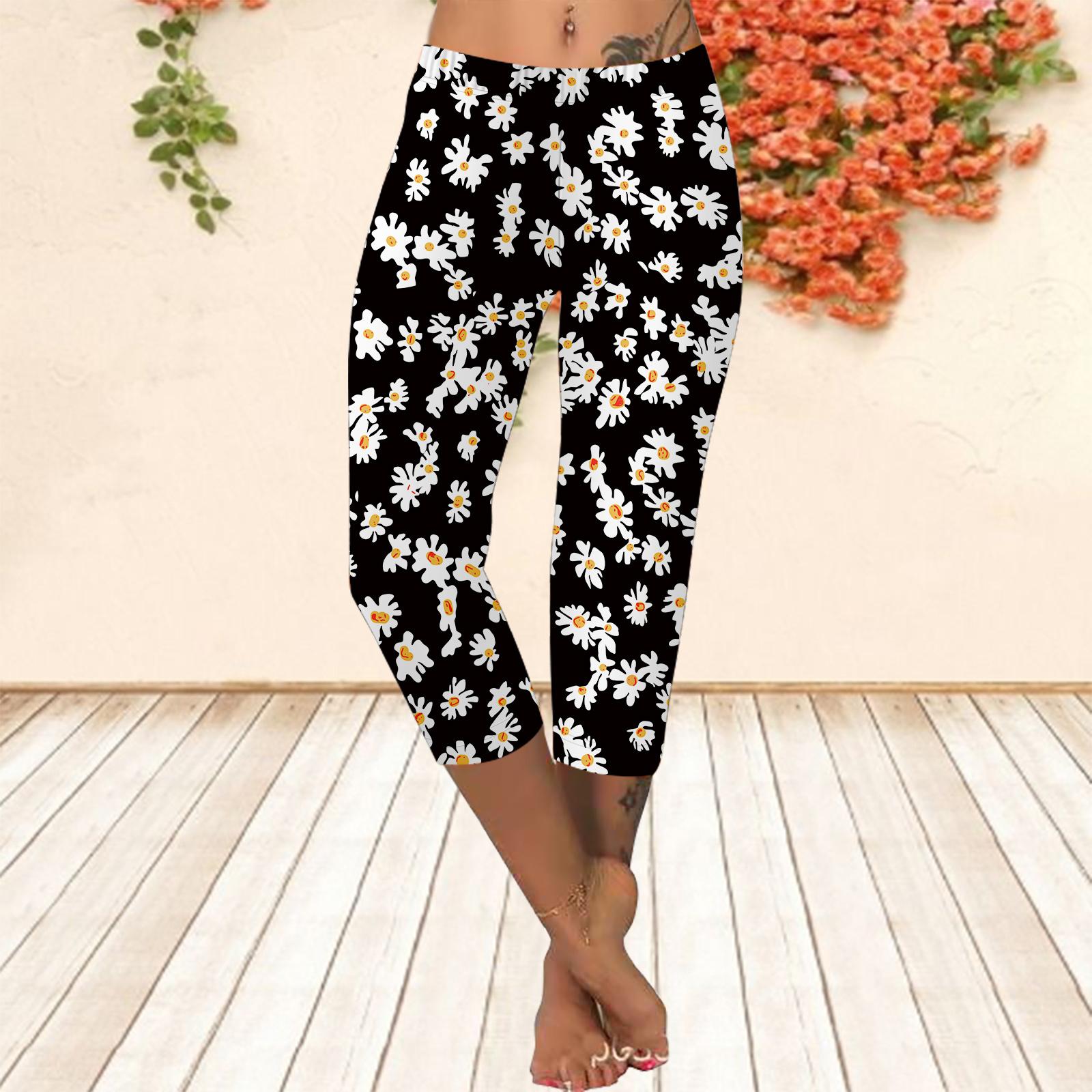 

Длинные брюки, летние короткие леггинсы, короткие обтягивающие брюки, леггинсы больших размеров, женские облегающие длинные брюки с принтом в виде цветка яйца 3D 8XL чёрный