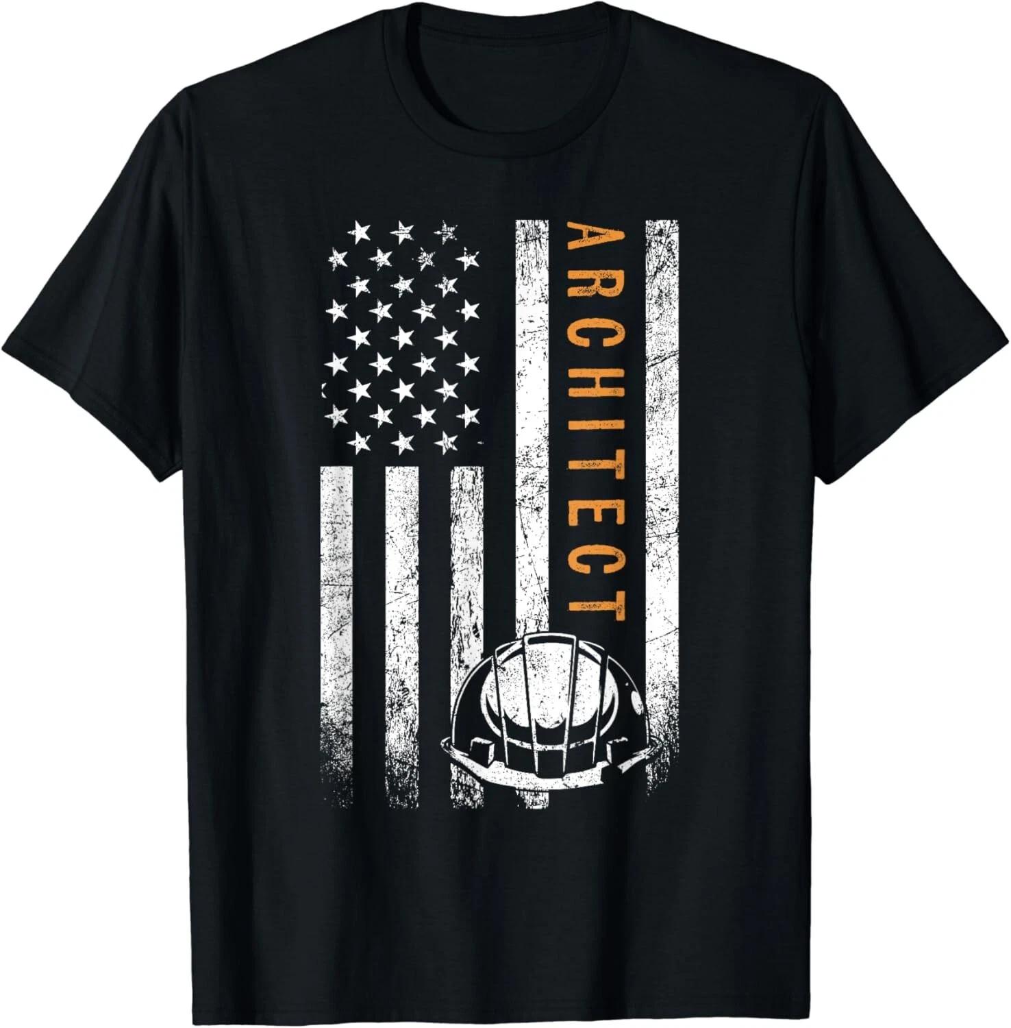 

Architect American Flag Design Architecture Gift Unisex T-Shirt 4XL
