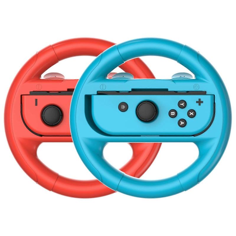 2 Pcs Steering Wheels Compatible with Nintendo Switch Steering Wheel, Home Sports Party Bag Accessories