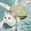 Soft Cat Suspender Skirt Breathable Dog Vest Fashion Dog Floral Dress  Spring Summer