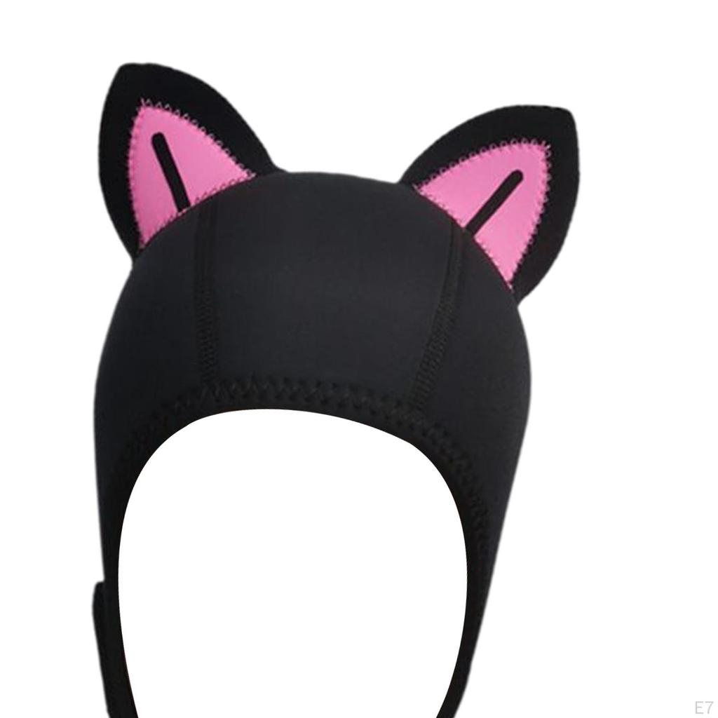 Cat Ears Hood for Women And Kids with Adjustable Chin Strap Water Activities