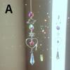 Crystal Wind Chime Moon Sun Catcher Diamond Prisms Pendant Dream Decoration Crafts Accessories Tools Home Garden Decor Windchime