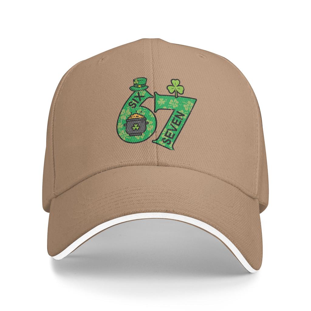 Six Seven 6 7 St Patricks Day 67 Paddys Meme Sun Baseball Cap Summer Unisex-Teens  Print TTennis Skate Baseball Caps