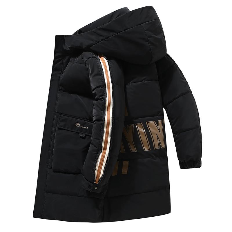 Übergröße 4XL-10XL Mode lange Parkas für Herren im Winter Übergröße Oberbekleidung mit Kapuze lässig locker dick warm Wintermantel