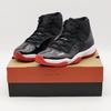 378037-061 Nike Air 11 Retro Playoffs Bred Black White Varsity Red