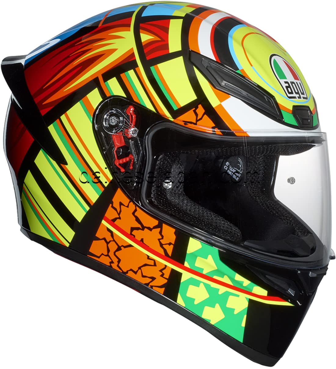 

AGV K1 ELEMENTS Full Face Motorcycle XL Size Helmet, (61-62cm), 028190IY018-XL