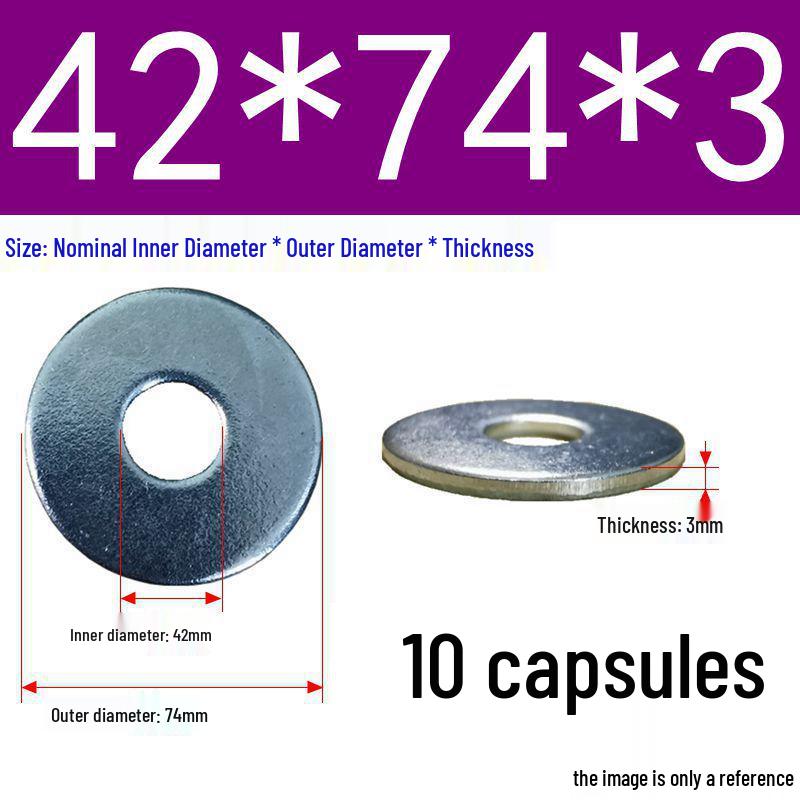 Galvanized Oversized Metal Washers M3-M60
