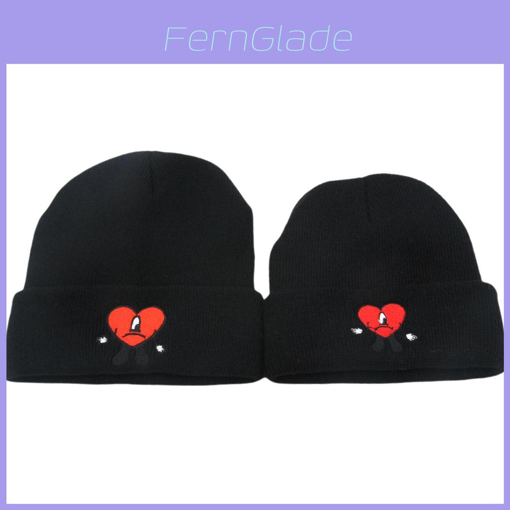 Bad Bunny Knit Hat For Kids And Adults Winter Warmth Windproof Beanie With Rolled Brim