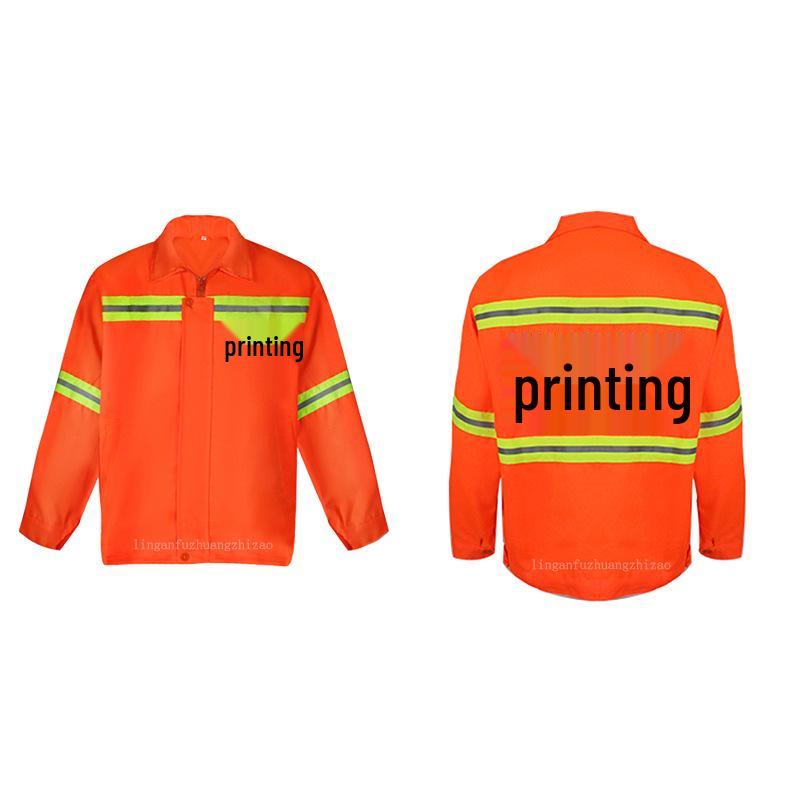 Reflective Long Sleeve Jacket for Sanitation & Road Maintenance