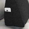 Back Cushion Black 45 X 20 X 35 Cm Fabric