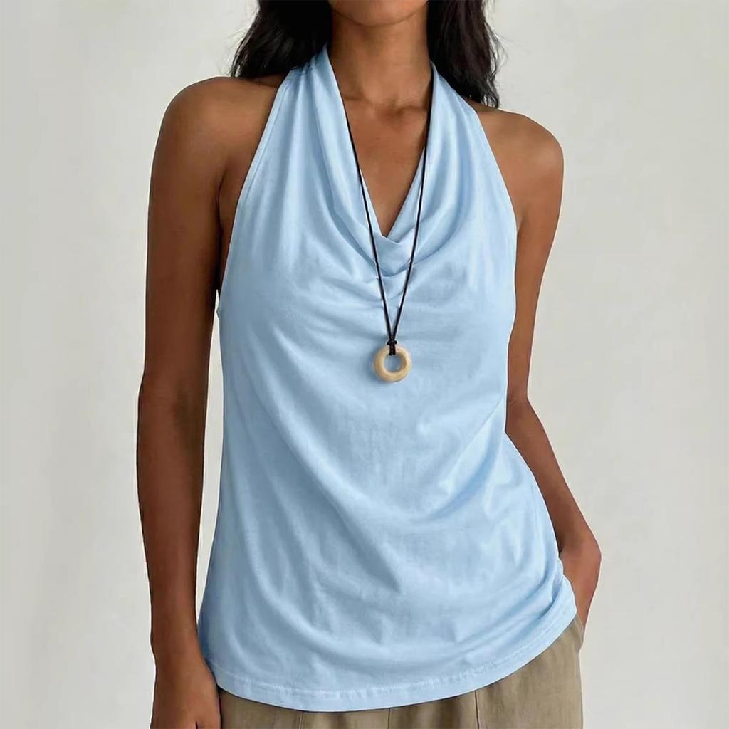 Damen Lässiger und Modischer Kragen Hängende Halslinie Ärmelloses Camisole West