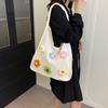 Woven One-shoulder Underarm Bag Crochet Bag Girls Shopper Bags Handbag For Students And Office Workers Comfortable Wide Strap