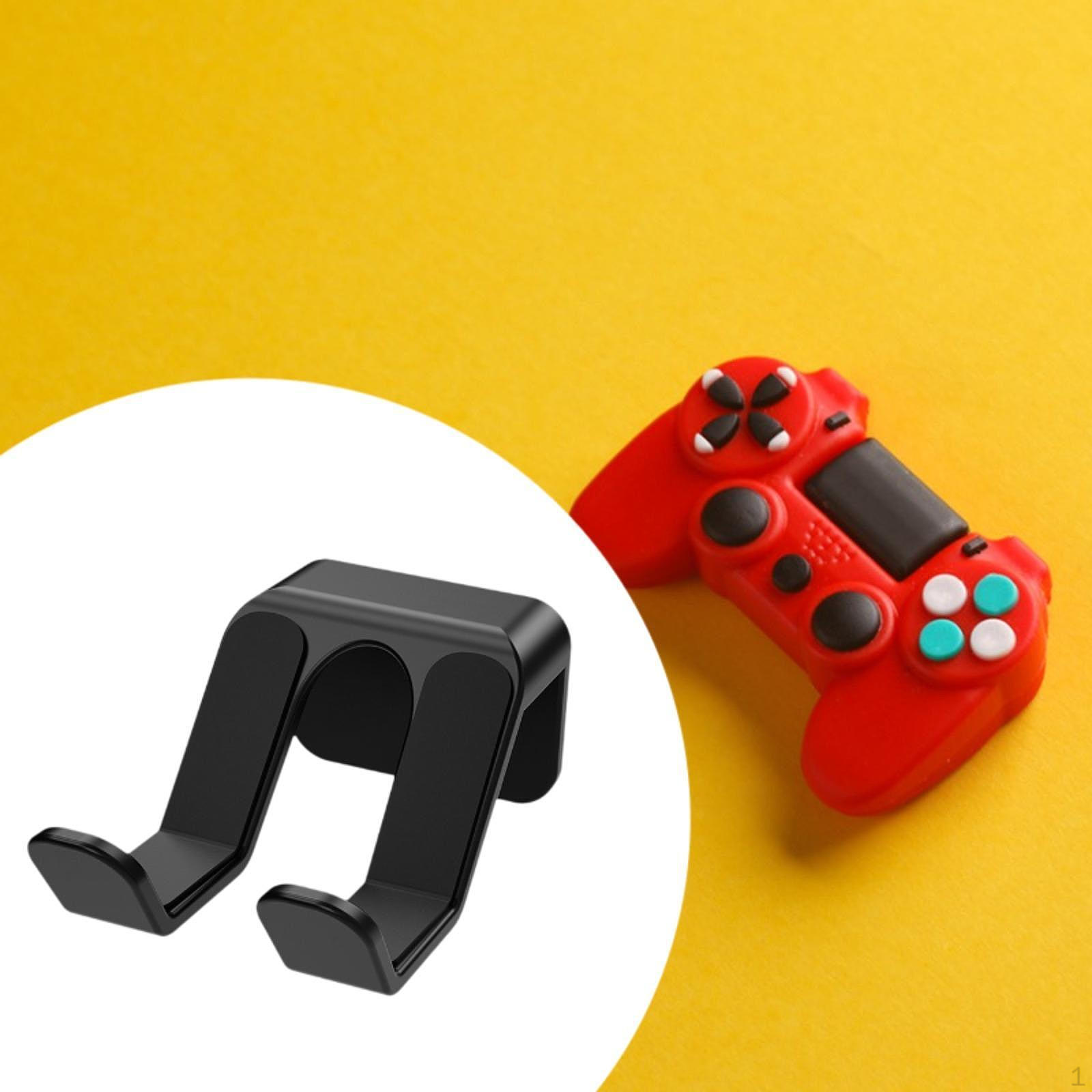 

Держатель игрового контроллера Крючок для гарнитуры Вешалка Прочный игровой аксессуар Легко устанавливается чёрный