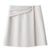 Women's White A-Line High Waist Midi Skirt - Spring 2025 Collection, Slimming and Bodycon Style