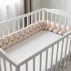 Braided Velvet Cot Bumper 180cm (beige)
