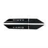 WUM1 4pcs ABS Car Styling Fender Stickers Badge for SKODA SUPERB KODIAQ KAMIQ KAROQ Auto Side Emblem Decals Decoration