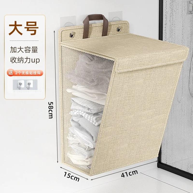 Dirty Laundry Basket Foldable Household Clothes Storage Basket Waterproof Home Organization Storage Supplies Hanging Organizer