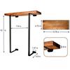 Wall-Mounted Wooden and Metal Towel Rack for Bathroom Use